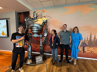 Animation studio workplace photo